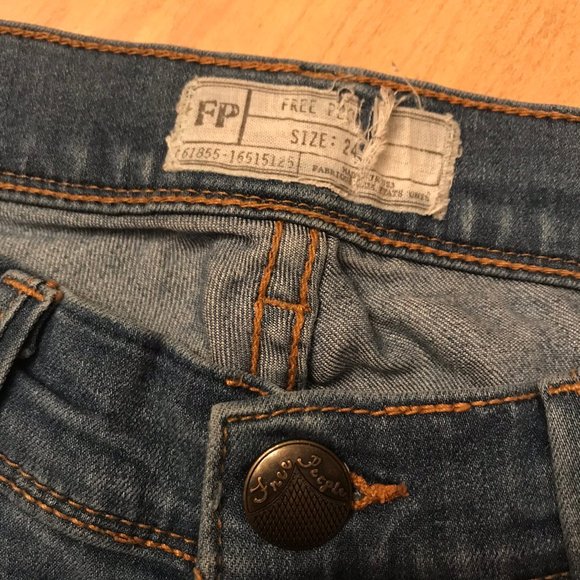 Free People Skinny Jeans Size 24 - Picture 5 of 6
